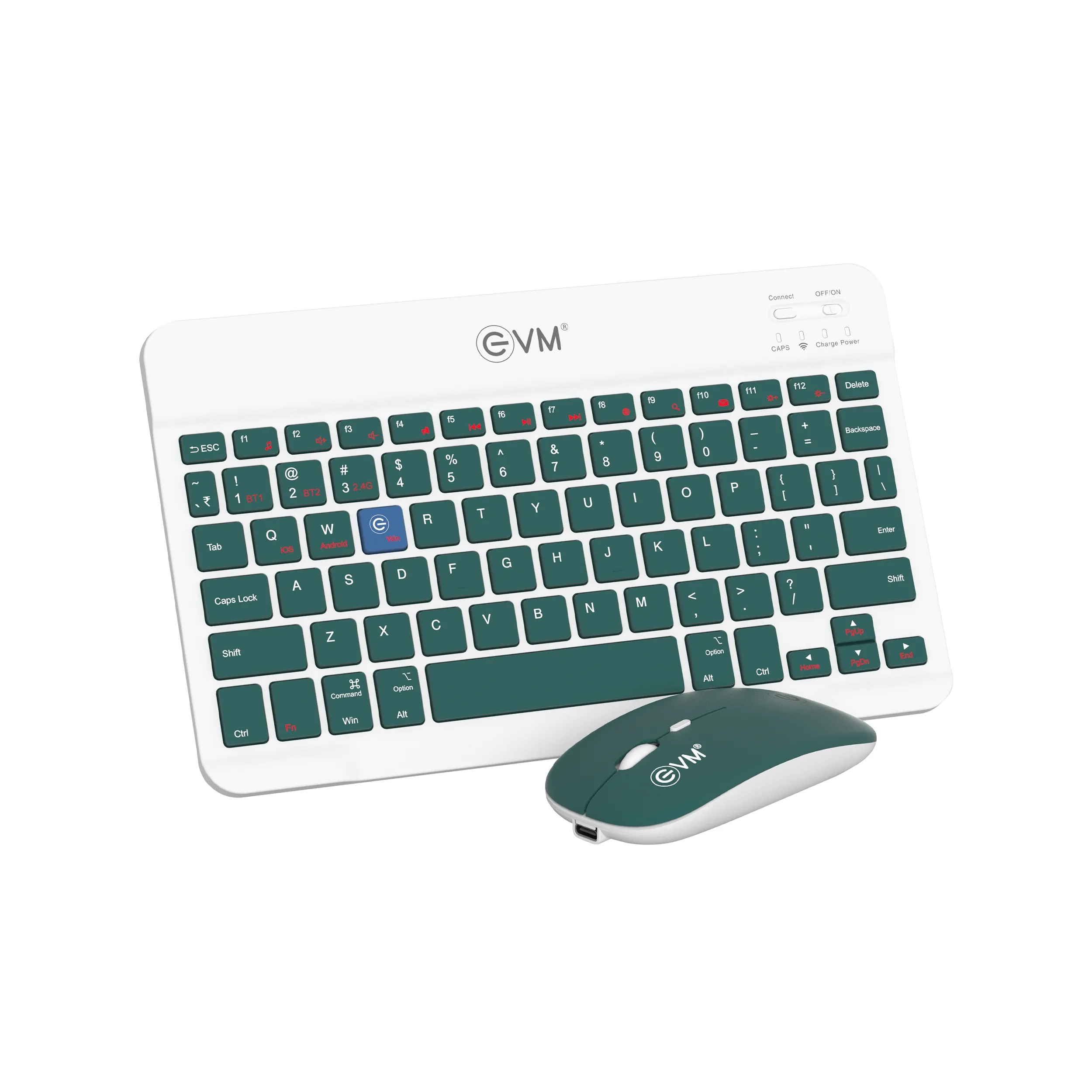 EVM Bluetooth Keyboard Mouse Combo Enclick WLKM & EWLM 360 view 2